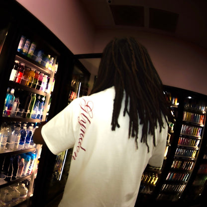 Cursive White Tee